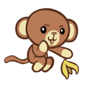 Kawaii Monkey Aren Stickers sticker #1412191