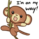 Kawaii Monkey Aren Stickers sticker #1412193