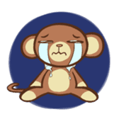 Kawaii Monkey Aren Stickers sticker #1412203