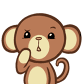 Kawaii Monkey Aren Stickers sticker #1412204