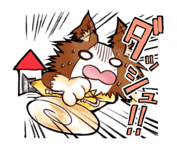 Sticker of two dogs. sticker #1412822