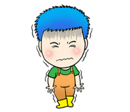 Blue Hair Boy-Purple Hair Girl (English) sticker #1413186