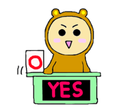 Yumi bear sticker #1415171