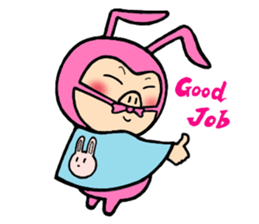 phantom thief pink BUTAUSA sticker #1415971