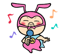 phantom thief pink BUTAUSA sticker #1415975