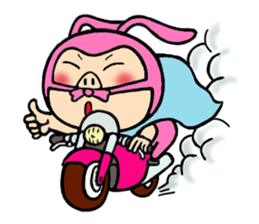 phantom thief pink BUTAUSA sticker #1415978