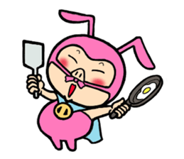 phantom thief pink BUTAUSA sticker #1415980