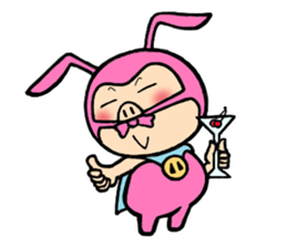 phantom thief pink BUTAUSA sticker #1415991