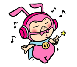 phantom thief pink BUTAUSA sticker #1415994