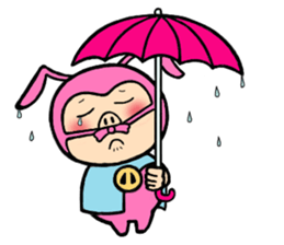 phantom thief pink BUTAUSA sticker #1415995