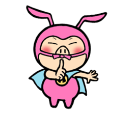 phantom thief pink BUTAUSA sticker #1416003