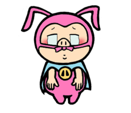 phantom thief pink BUTAUSA sticker #1416004