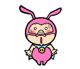 phantom thief pink BUTAUSA sticker #1416007