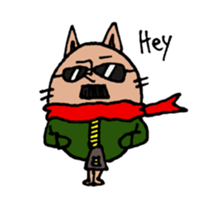 lips cat sticker #1416212