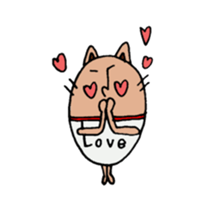 lips cat sticker #1416217