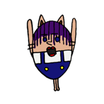 lips cat sticker #1416218