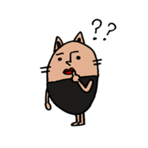 lips cat sticker #1416219