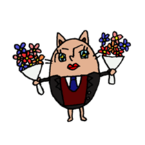 lips cat sticker #1416224