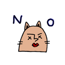 lips cat sticker #1416241