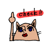 lips cat sticker #1416242