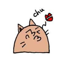 lips cat sticker #1416246