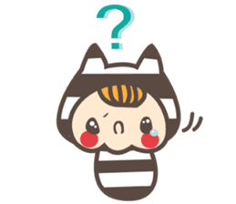 Dot Cat and Border Rabbit sticker #1416650