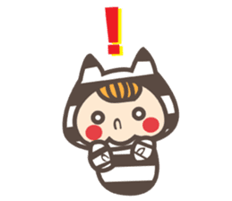 Dot Cat and Border Rabbit sticker #1416651