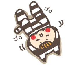 Dot Cat and Border Rabbit sticker #1416653