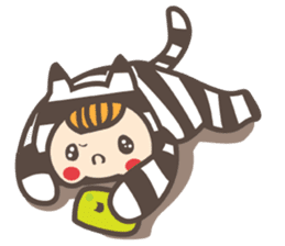 Dot Cat and Border Rabbit sticker #1416654