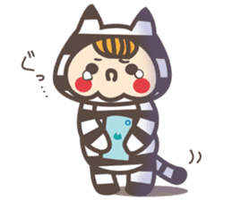 Dot Cat and Border Rabbit sticker #1416655