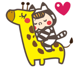 Dot Cat and Border Rabbit sticker #1416658