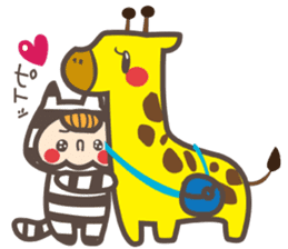 Dot Cat and Border Rabbit sticker #1416659