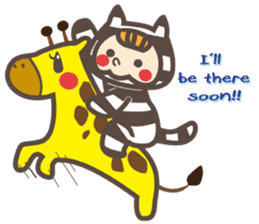 Dot Cat and Border Rabbit sticker #1416660