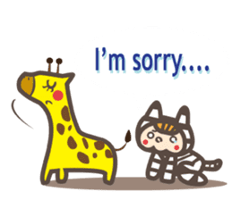 Dot Cat and Border Rabbit sticker #1416661