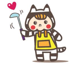 Dot Cat and Border Rabbit sticker #1416663