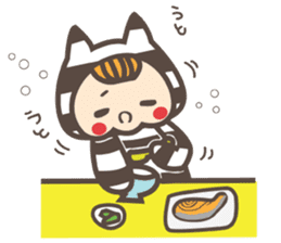 Dot Cat and Border Rabbit sticker #1416664