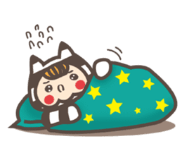 Dot Cat and Border Rabbit sticker #1416665