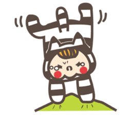 Dot Cat and Border Rabbit sticker #1416667