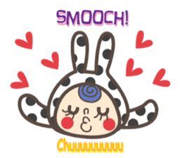 Dot Cat and Border Rabbit sticker #1416678