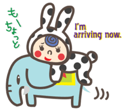 Dot Cat and Border Rabbit sticker #1416680