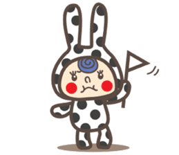 Dot Cat and Border Rabbit sticker #1416682