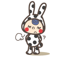 Dot Cat and Border Rabbit sticker #1416683