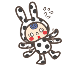 Dot Cat and Border Rabbit sticker #1416686