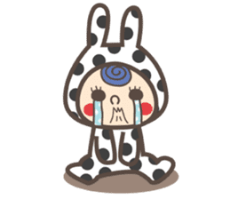 Dot Cat and Border Rabbit sticker #1416687