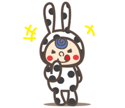 Dot Cat and Border Rabbit sticker #1416688
