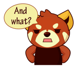Red Pandas - English sticker #1417295