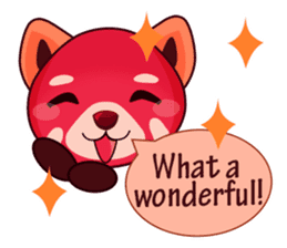 Red Pandas - English sticker #1417300