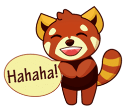 Red Pandas - English sticker #1417303