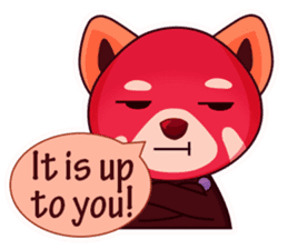 Red Pandas - English sticker #1417304