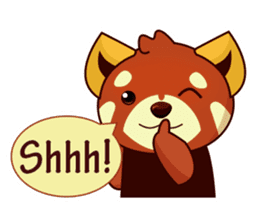 Red Pandas - English sticker #1417317